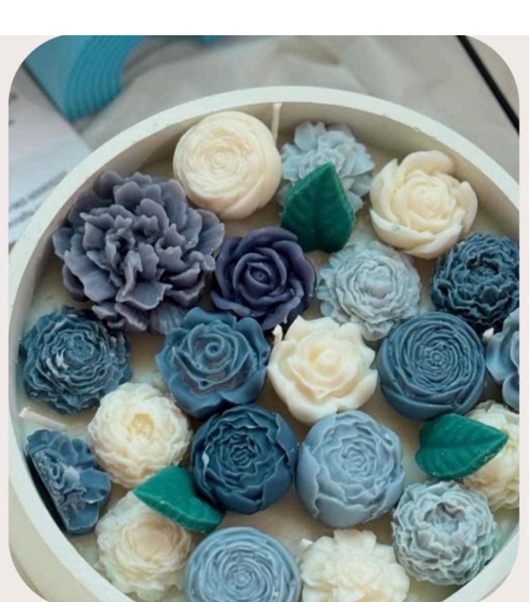Pastel Blue Bowl Candle