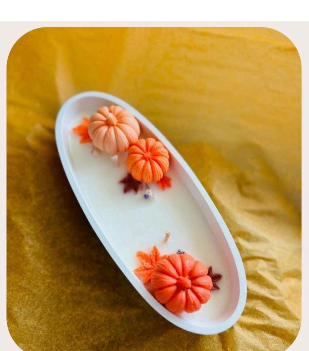 Pumpkin Boat Candle