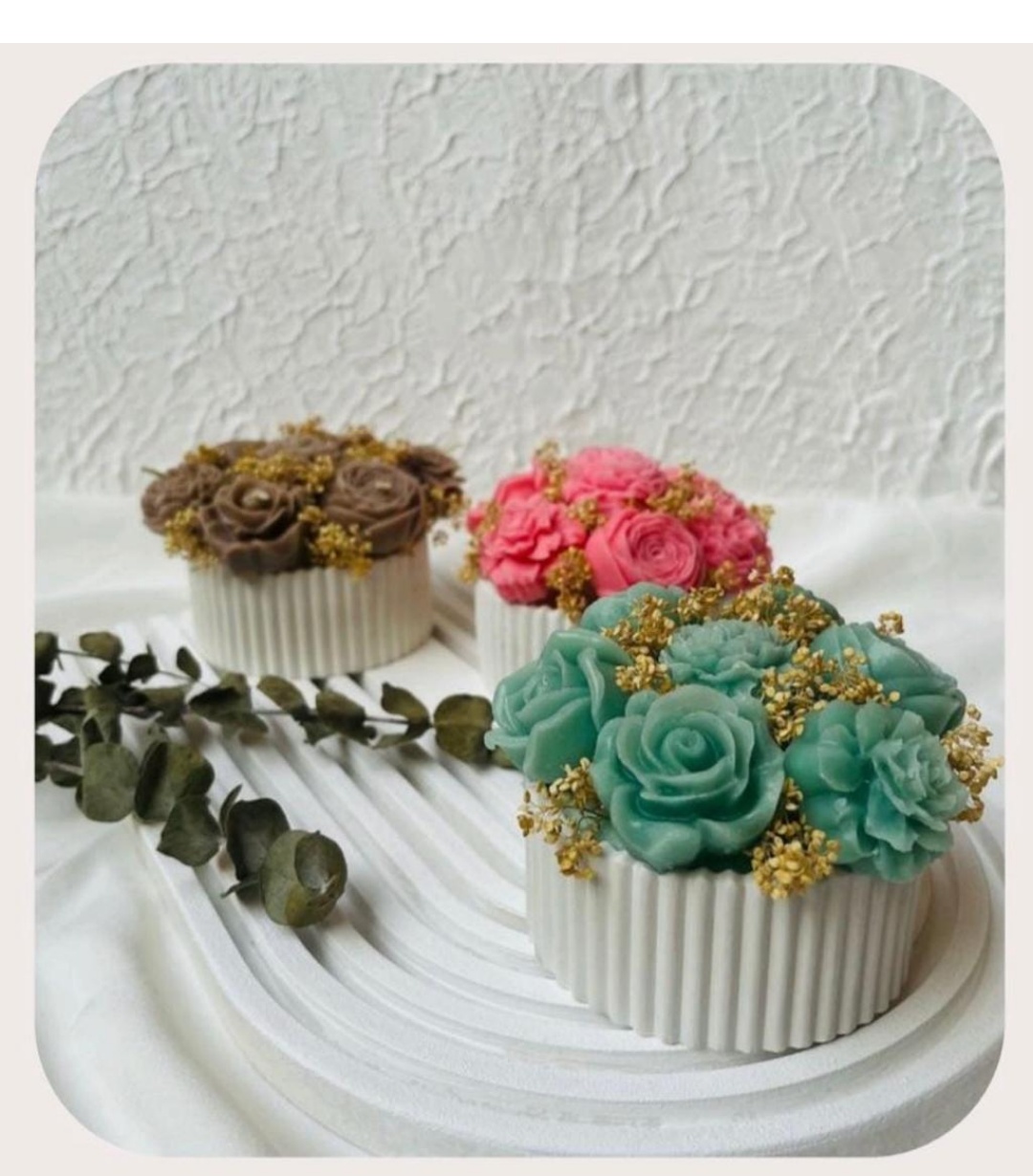 Mini Floral Candle Bouquet