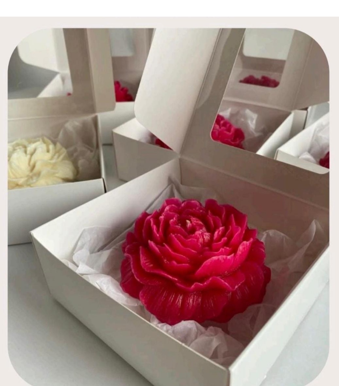 Royal Red Peony Candle