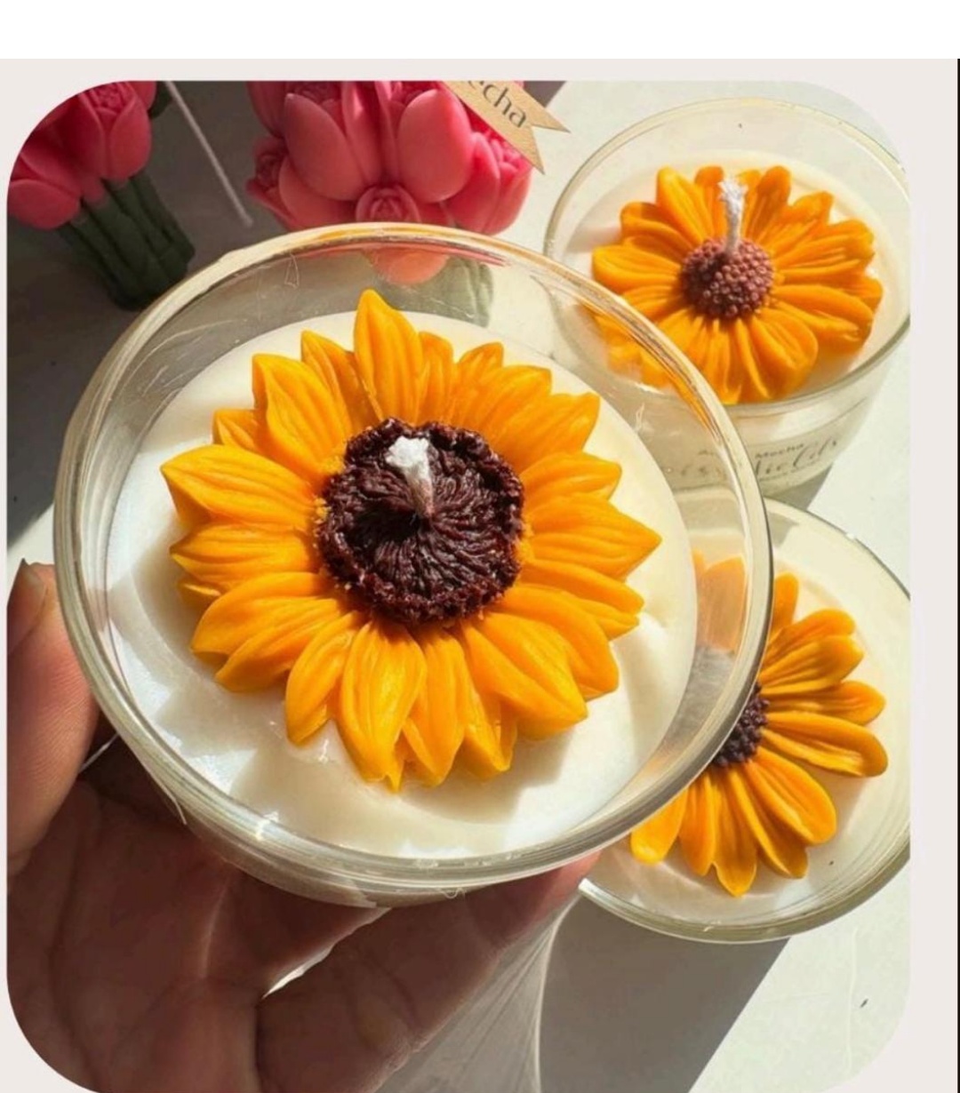 Sunflower Jar Candle