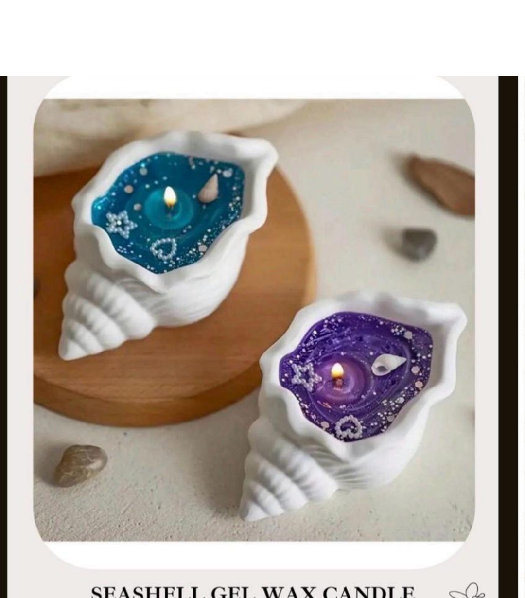 Seashell Gel Wax Candle