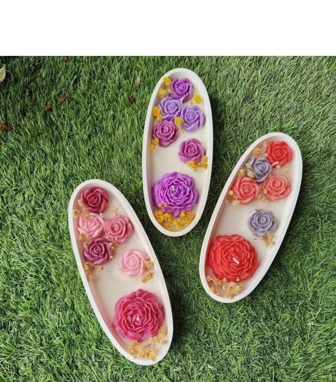 Floral Boat Candle Collection