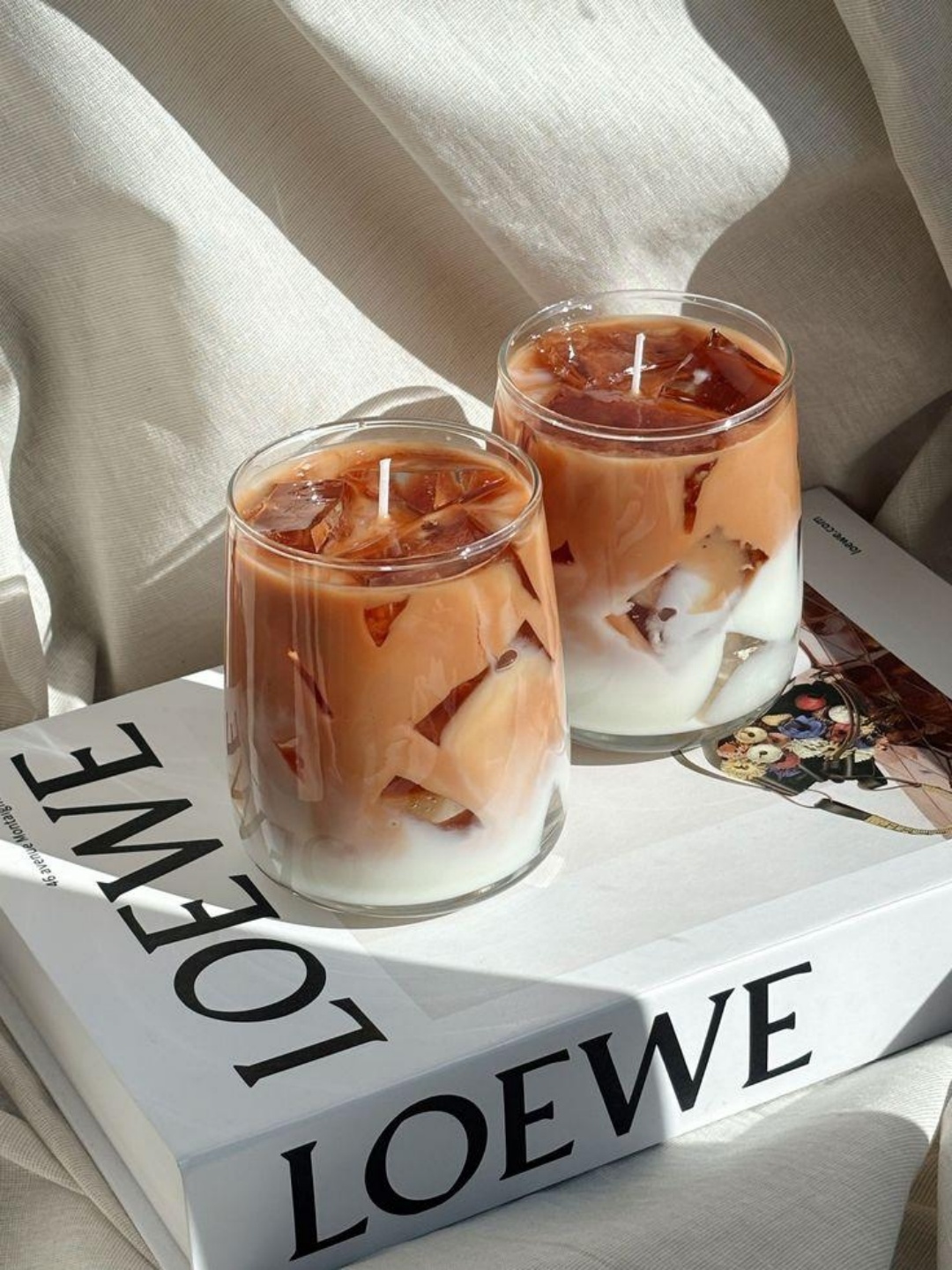 Orange Caramel Layered Jar Candle