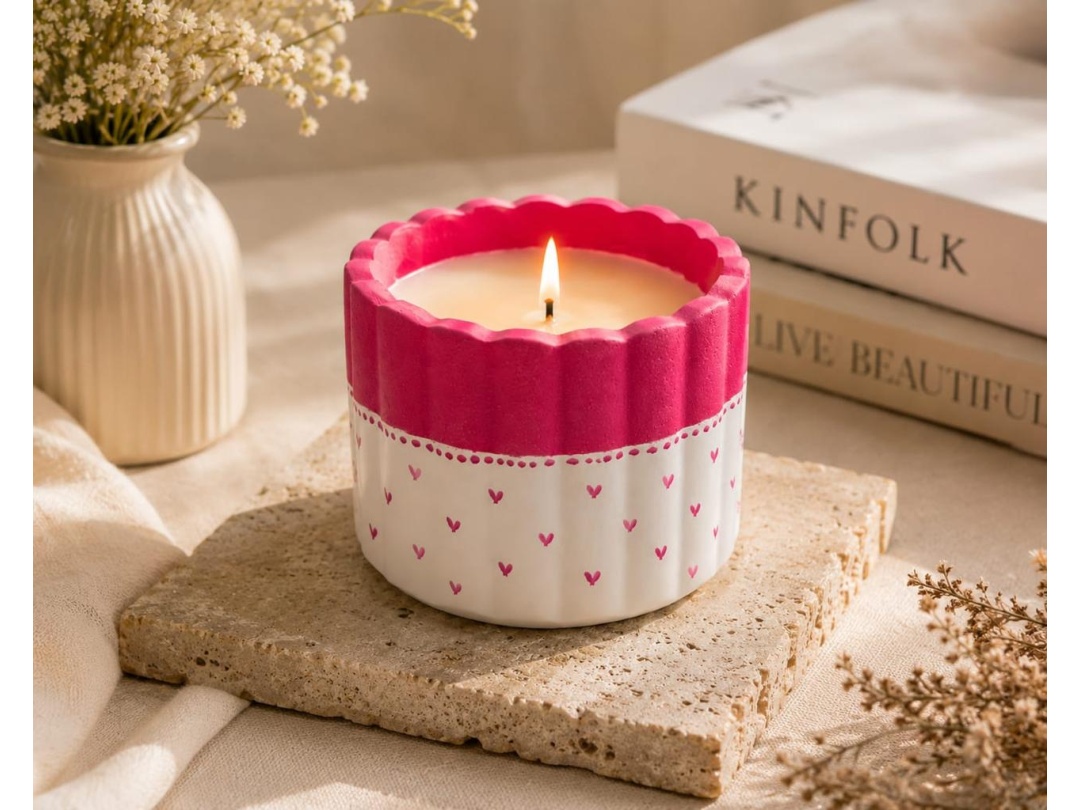 Pink Jar Candle